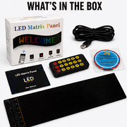 LED Matrix Panel Flexible RGB Car Display with App & Remote Control (1 Feet)